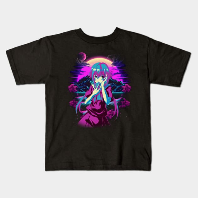 Mirai Nikki Twisted Reality Kids T-Shirt by A Cyborg Fairy